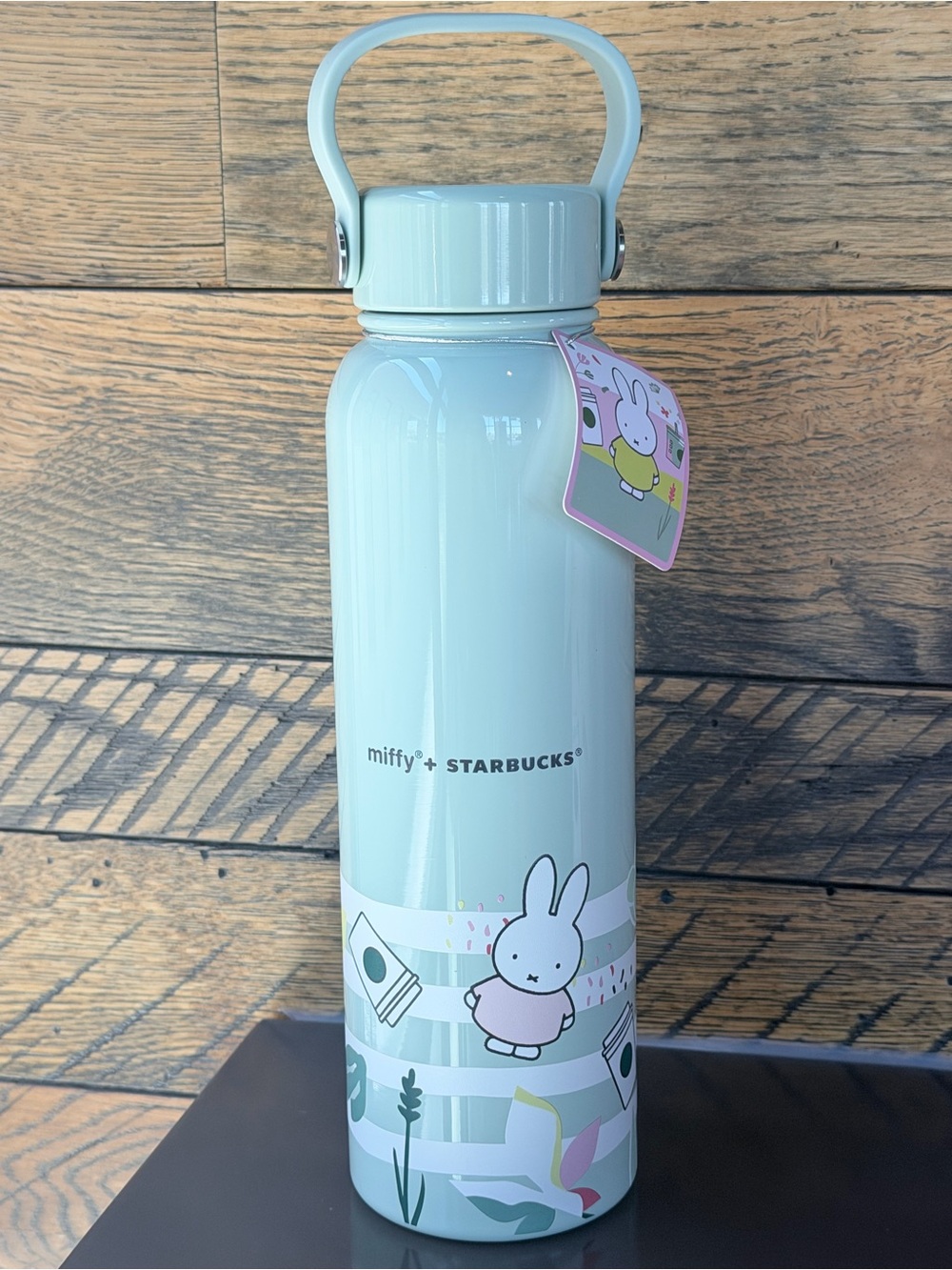 Starbucks x Miffy Mint Green Miffy Stainless Bottle with Handle